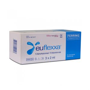 EUFLEXXA 1% jest to sterylny roztwór o właściwościach wiskoelastycznych wysoko oczyszczonego hialuronianu sodu o dużej masie cząsteczkowej w roztworze soli buforowanym fosforanami.