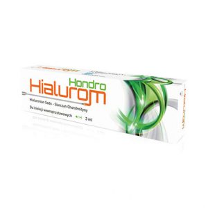 Hialurom Hondro 3ml to preparat do iniekcji wewnątrz stawowych zawierający dwie substancje czynne – kwas hialuronowy oraz siarczan chondroityny, które przyczyniają się do poprawy ruchomości stawów.