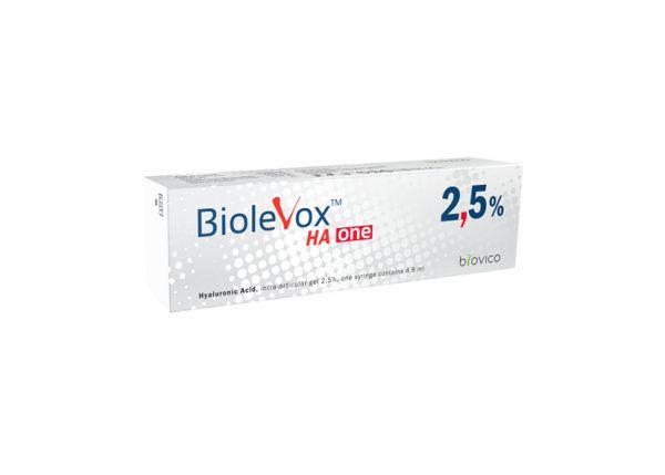 Biolevox Ha One to kwas hialuronowy, żel do stawowy 2,5%, ampułko strzykawka 4,8 ml. Biolevox Ha One pozwala obniżyć poziom odczuwanego bólu umożliwiając wykonywanie codziennych czynności. Chroni chrząstkę stawową przed dalszą degeneracją.