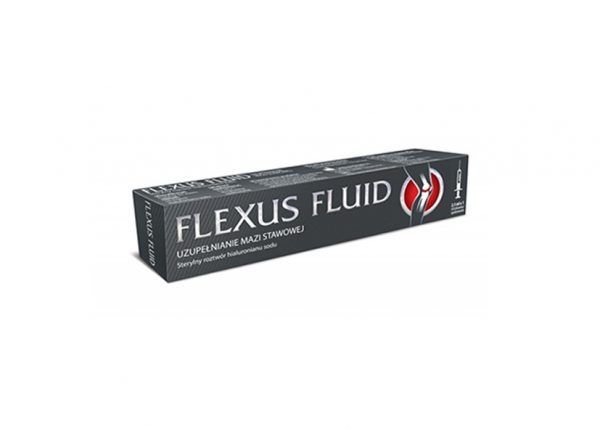 Flexus Fluid 10mg/1ml to wyrób medyczny klasy I, pomaga równoważyć mechaniczne obciążenie z zewnątrz, tworzy on barierę ochronną stawu, chroni tkankę maziową i wspomaga odnowę chrząstki stawowej.