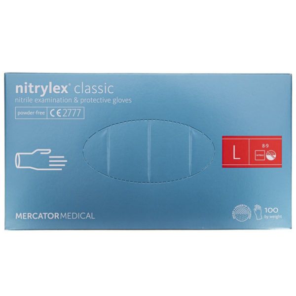 Rękawice nitrylowe nitrylex classic blue m