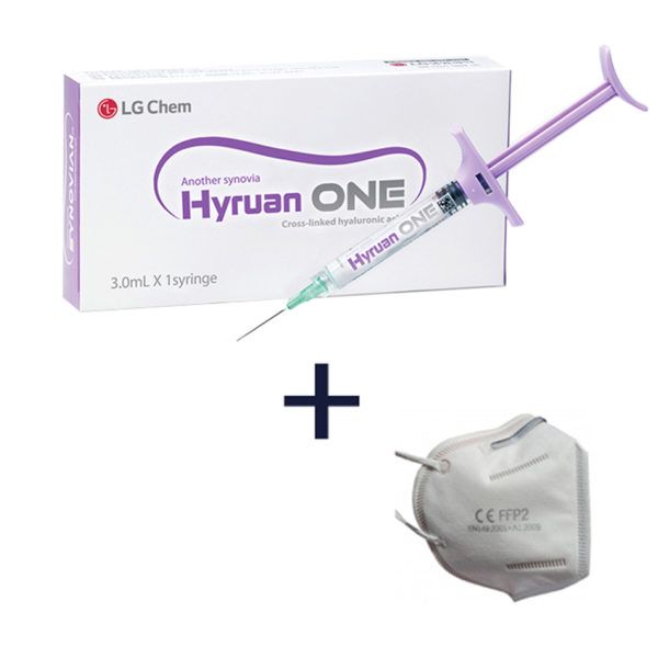 Hyruan One 60 mg/ 3 ml, roztwór do iniekcji, 3 ml x 1 ampułkostrzykawka + maska